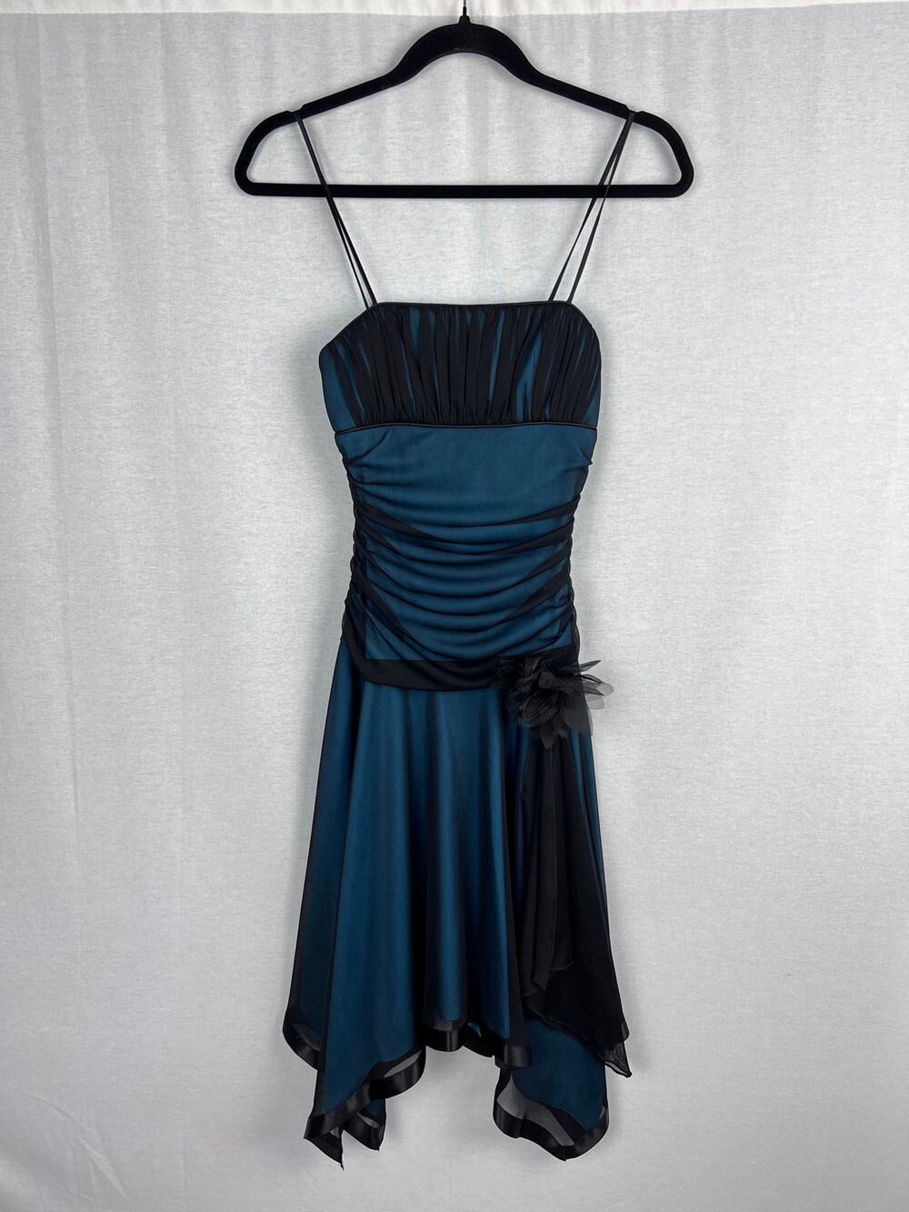 VTG Y2K City Triangles Dress Babydoll Asymmetrical Whimsigoth Midi Hoco Fairy